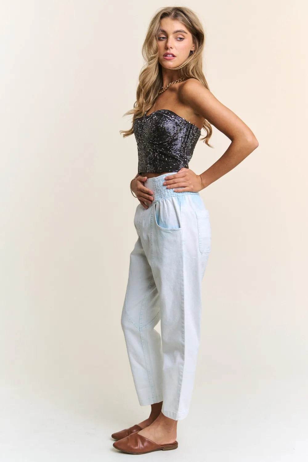 J.NNA Sequin Strapless Bustier Top Trendsi b84b8f03-cea6-465b-9144-a51f506cc7c4-Max