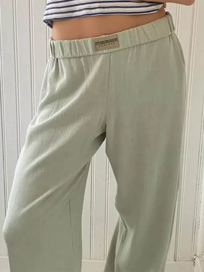 Elastic Waist Wide Leg Pants Trendsi b8d94485-b868-4334-ad17-4c1898141c54-Max