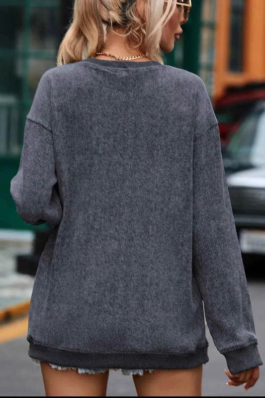 Glitter Ghost Round Neck Long Sleeve Sweatshirt Trendsi b8ef912f-5698-495e-b703-cf6bfa51abbc-Max