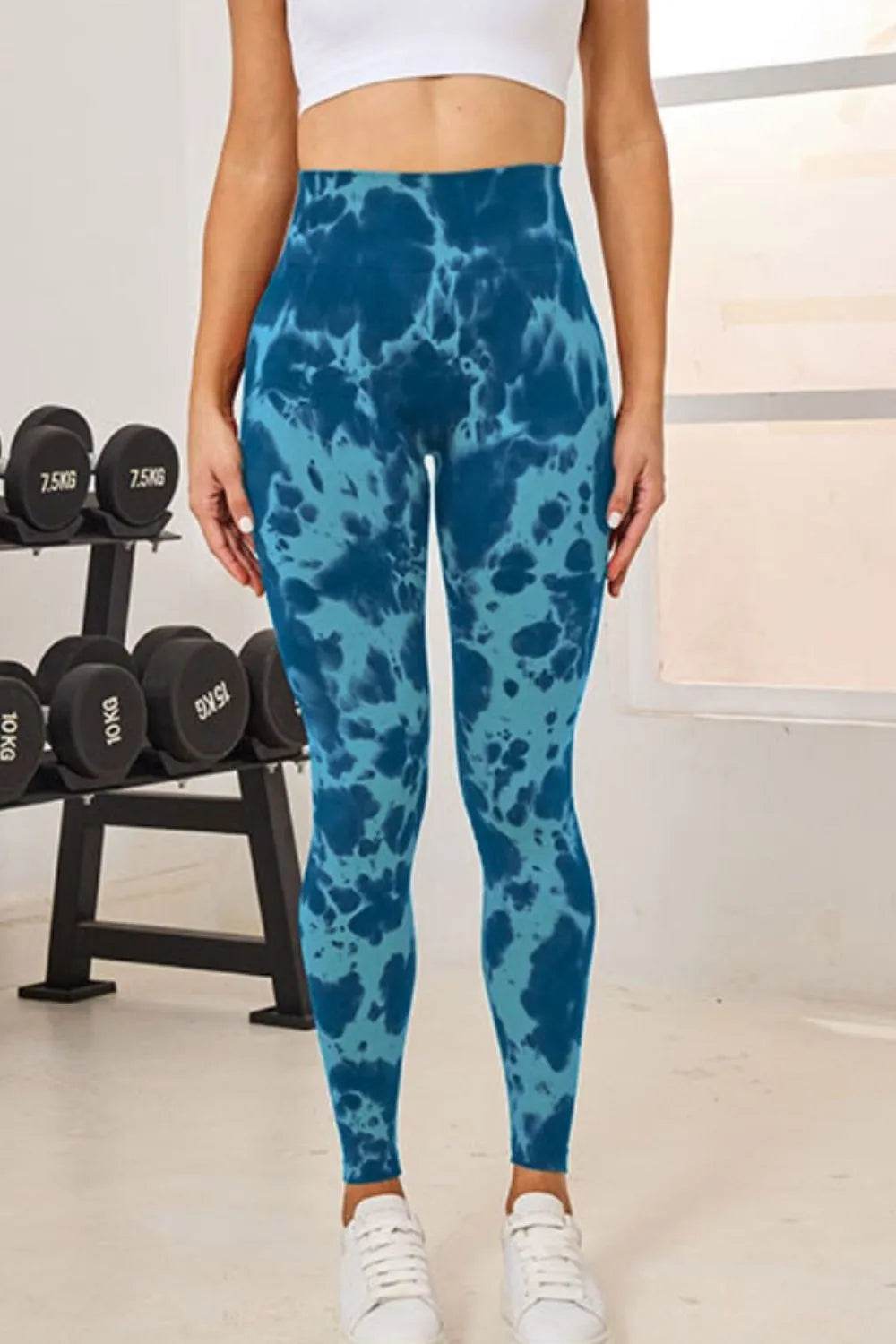 Tie-Dye High Waist Active Leggings Teal Trendsi b9a08f58-f10c-4b5f-941b-1e5373cd3b24-Max