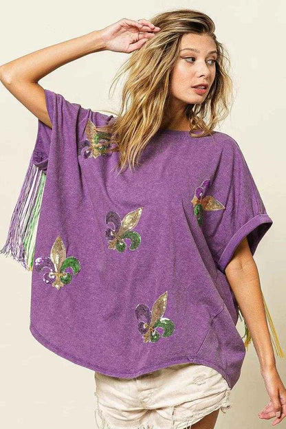 BiBi Vintage Washed Fleur Mardi Gras Top Trendsi b9b068bd613f4190b33f0135226a71a8-Max-Origin