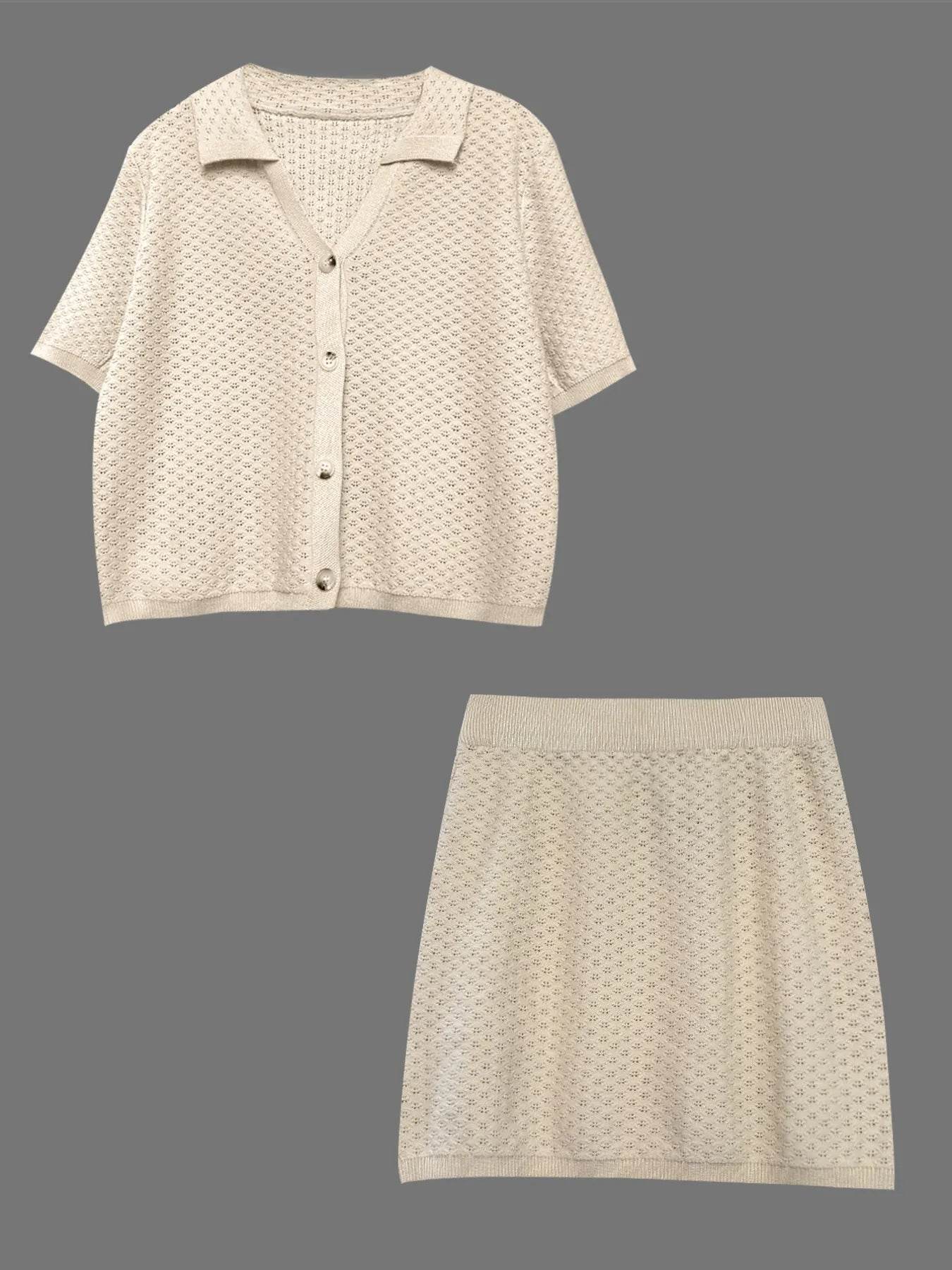 Openwork Button Up Top and Skirt Sweater Set Trendsi ba2fe9f07af54342bf1bfc35117fa6e6-Max-Origin