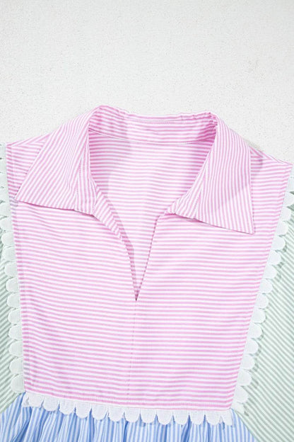 Striped Patchwork Ric Rac Puff Sleeve Collared Mini Dress Trendsi ba4b4cfc-bc7e-4cdc-8ffe-6cb2687eacdd-Max-Origin