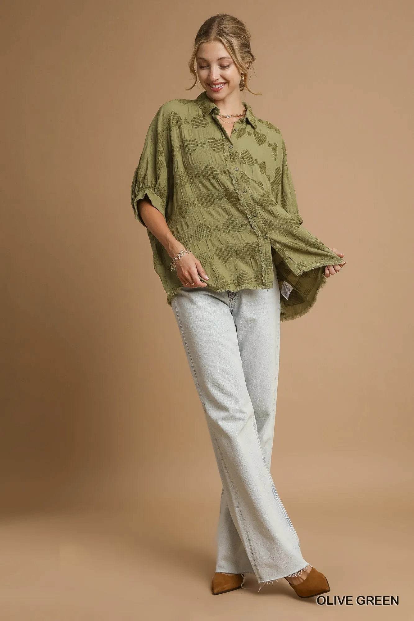 Umgee Jacquard Heart Collared Shirt Trendsi ba568c8b-2dde-4d10-b3b8-53e080937e27-Max-Origin