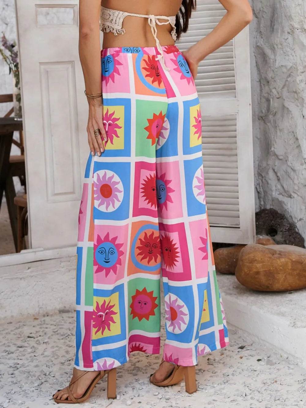 Devine Drawstring Printed Wide Leg Pants Trendsi baef59af-466f-4d45-b643-ba9960cf78b0-Max