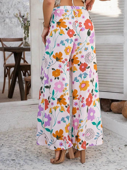 Devine Drawstring Printed Wide Leg Pants Trendsi bb64b10b-ba63-4518-aea9-121bbfb2b73a-Max