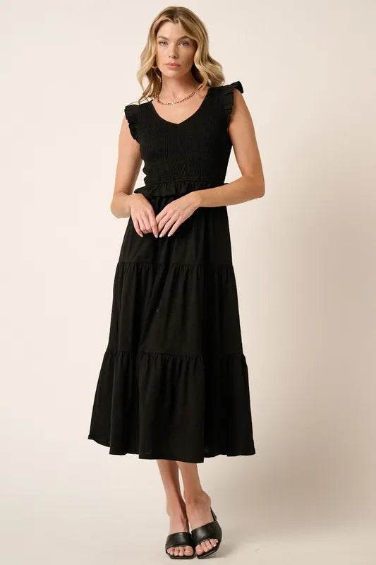 Mittoshop Smocked Ruffled Tiered Midi Dress Black Trendsi bba476db-7989-4d81-bb3b-65247fd09680-Max