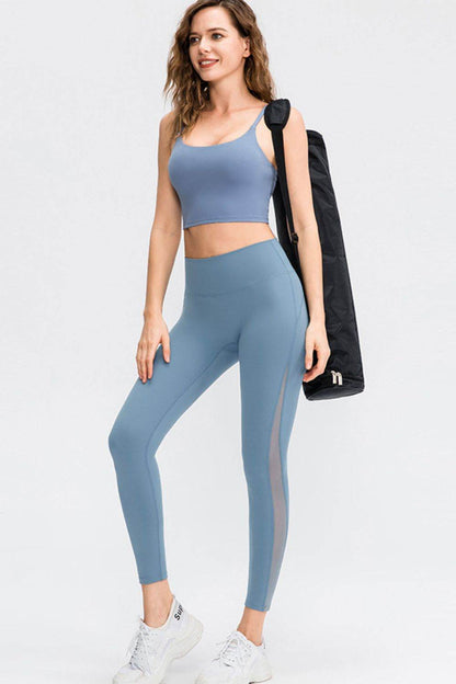 Wide Waistband Slim Fit Long Sports Pants Trendsi bbb031c982da47d7a716de4920dedbf5-Max