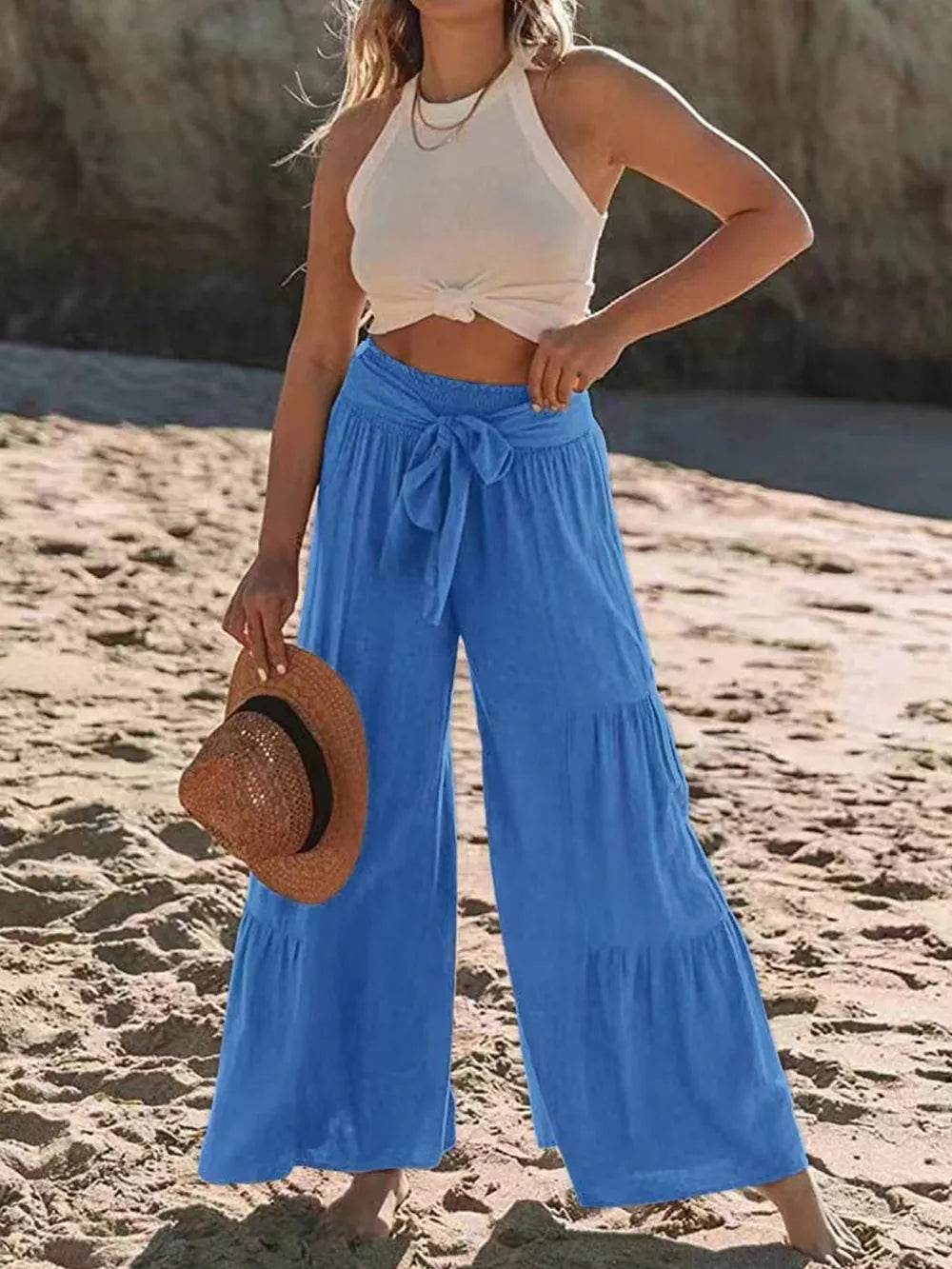 Tied Ruched Wide Leg Pants Sky Blue Trendsi bbe160fc-e0af-4c27-9e44-cae0a610e4a8-Max