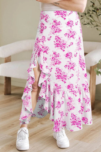 Boho Floral High Waist Ruffle Split Maxi Skirt Trendsi bc02626b-cbbf-4313-b27d-9e4e74553a09-Max-Origin
