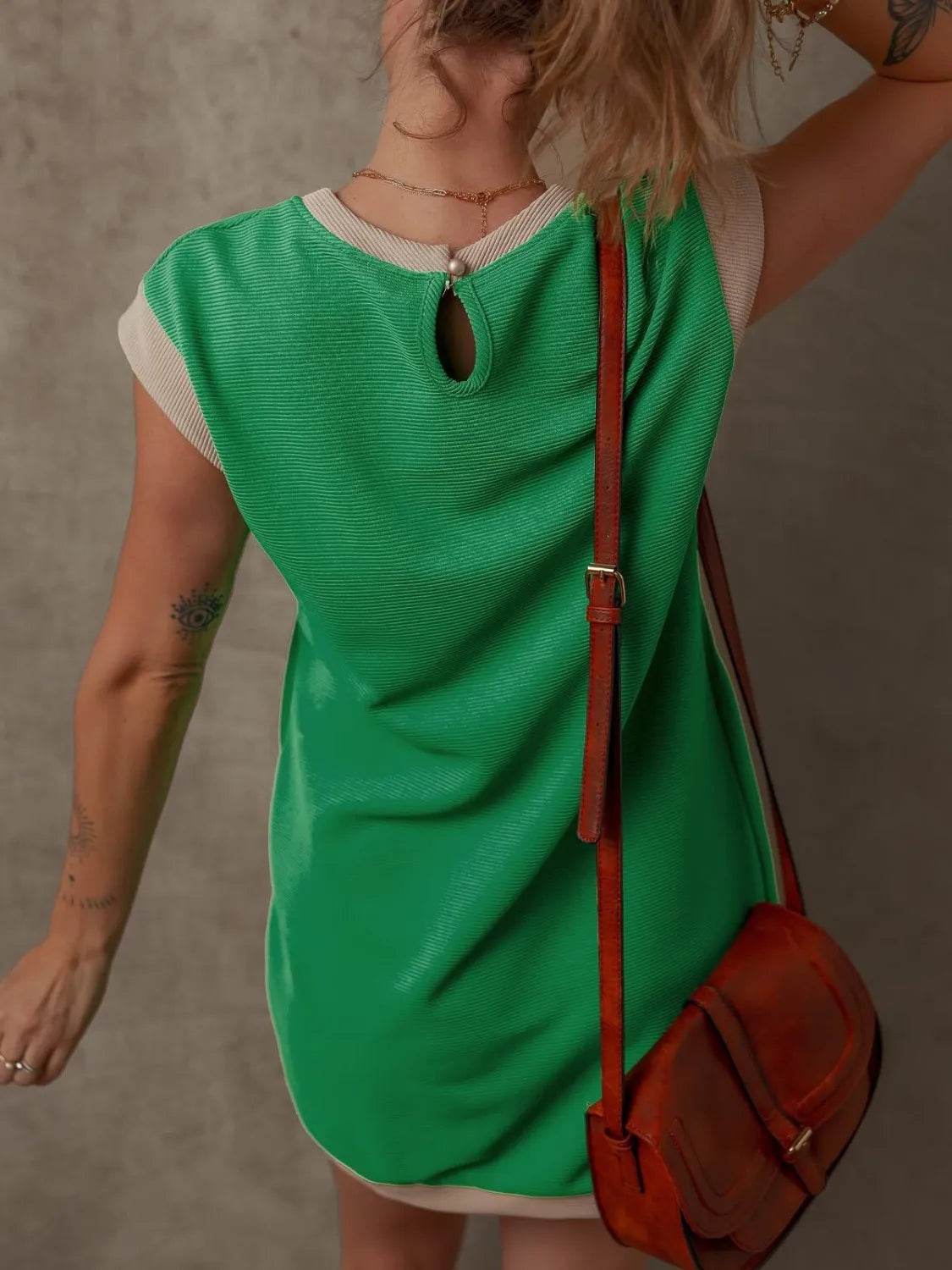 Round Neck Cap Sleeve Mini Dress Trendsi bc0fe8dc-84d7-43cc-9d3d-4f47ce15e450-Max-Origin