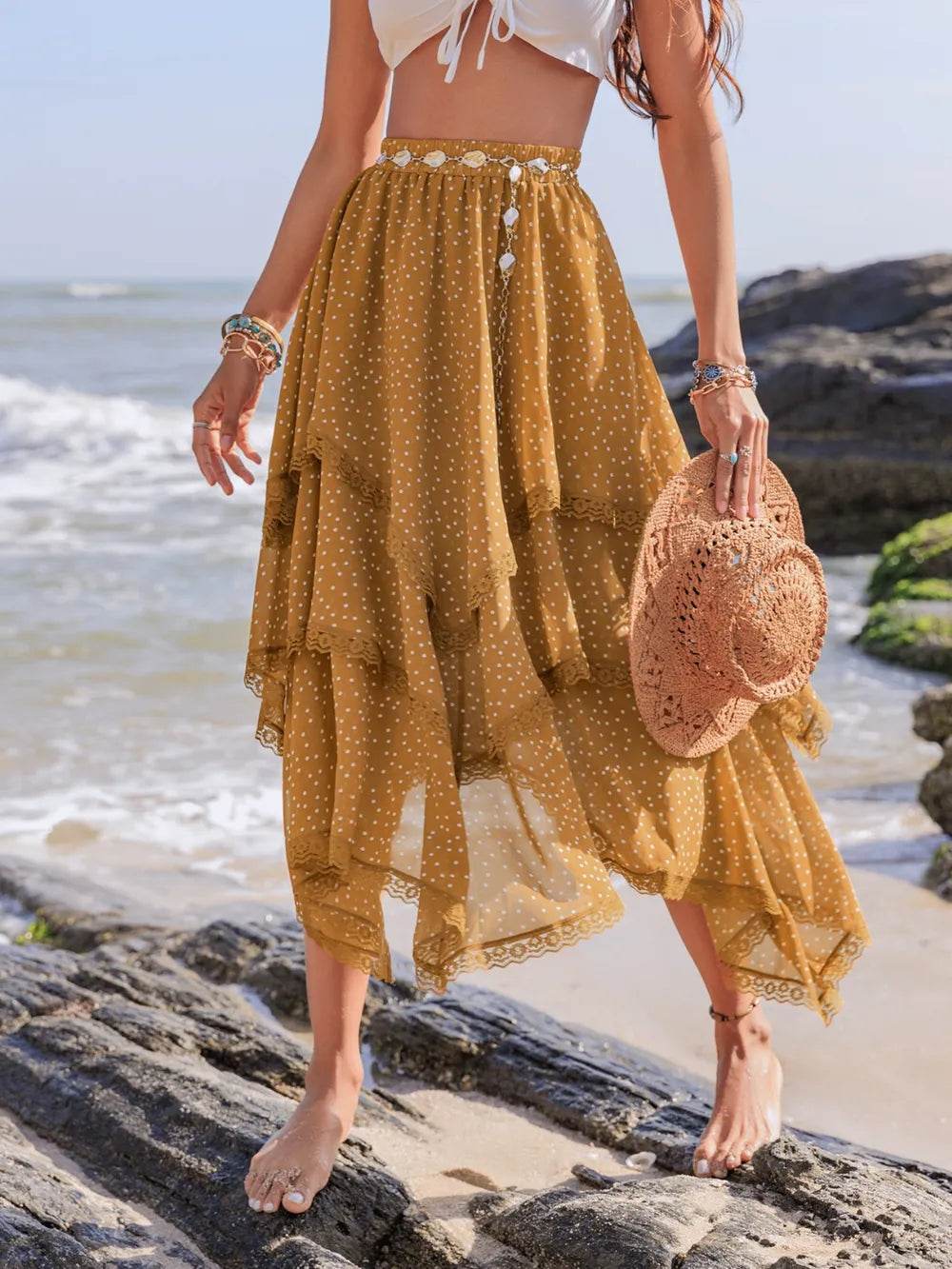 Lace Detail Layered Printed Skirt Trendsi bc189277-e63f-4063-9c6f-0ebf46017e33-Max