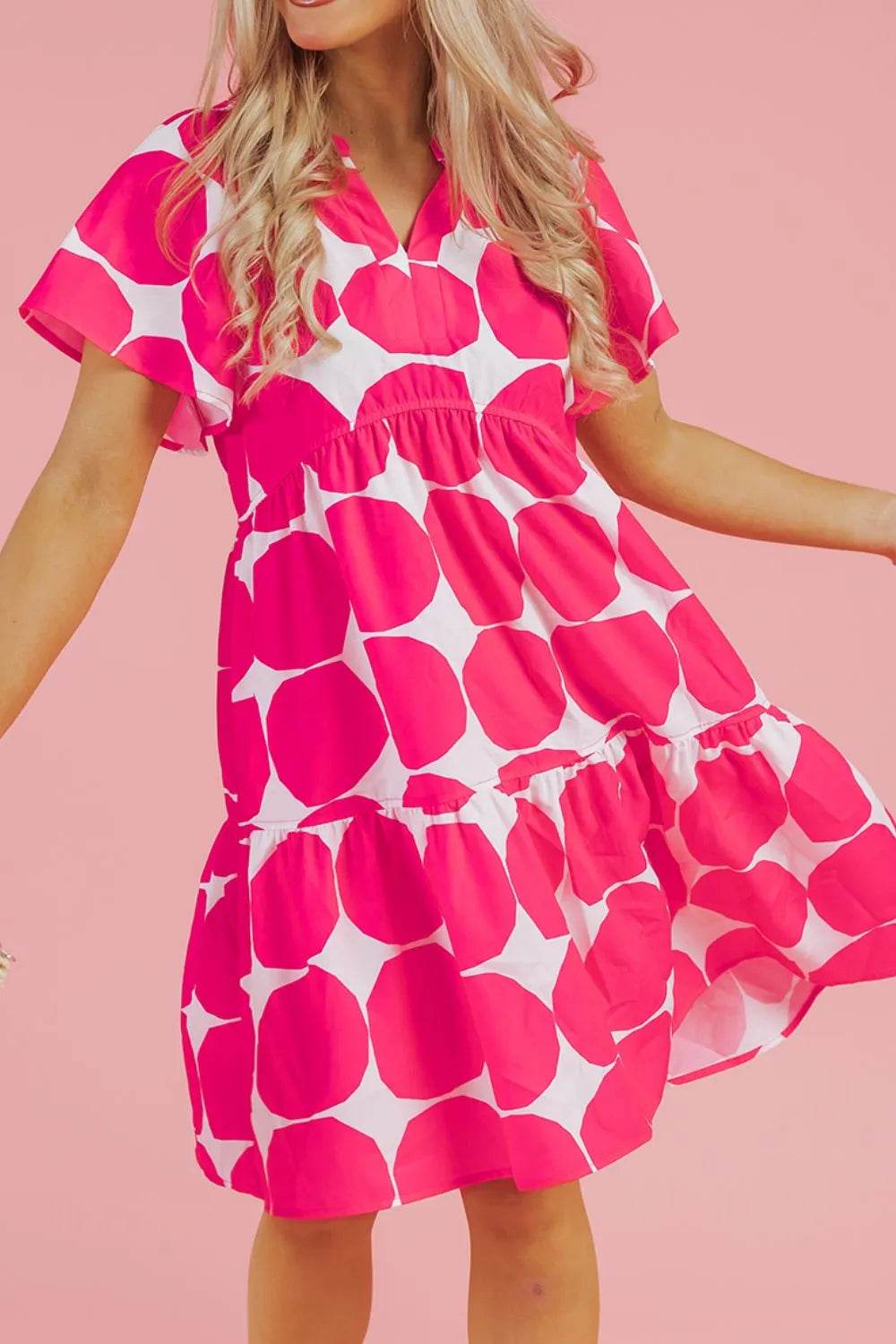 Contrast Notched Flutter Sleeve Dress Trendsi bc1dd64f-d2b9-438e-a330-0fe3df142c60-Max-Origin