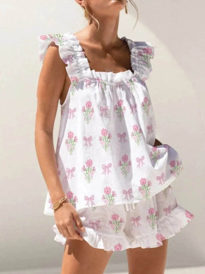 Ruffled Striped Tank and Shorts Set White Trendsi bc1ff2b4-eca9-4dce-9afa-eb0f129d43d0-Max-Origin