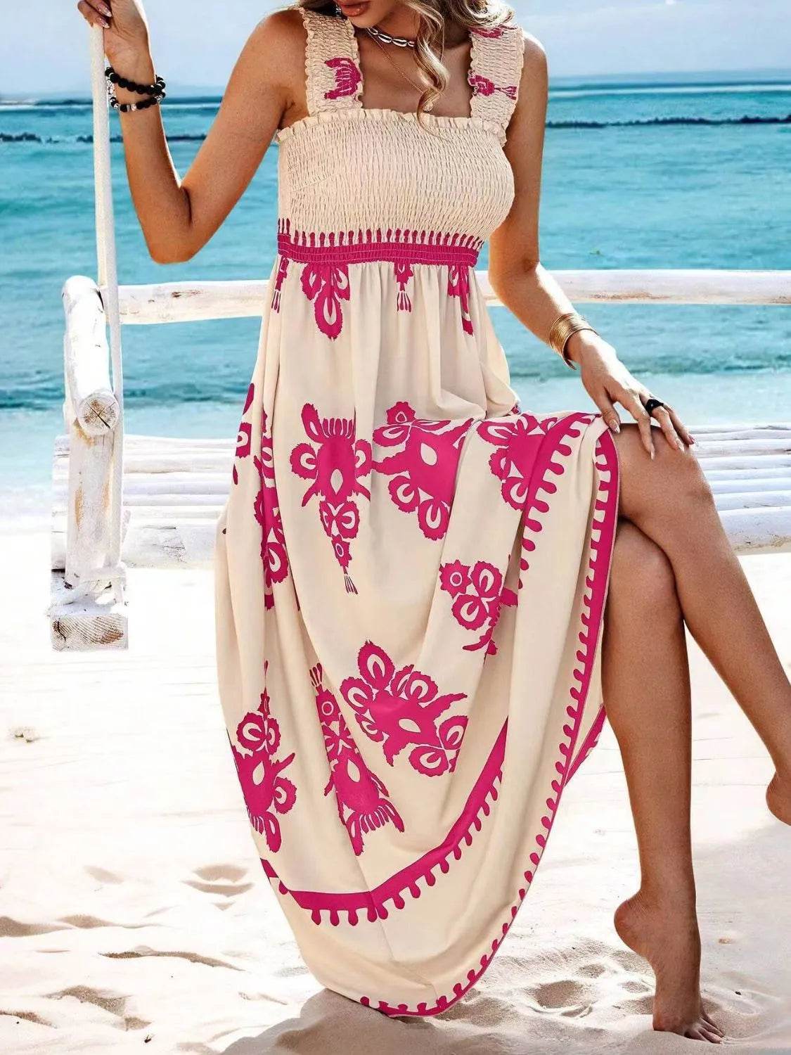 Smocked Printed Wide Strap Maxi Dress Trendsi bc301b4a-b468-436b-a125-34137726d159-Max-Origin