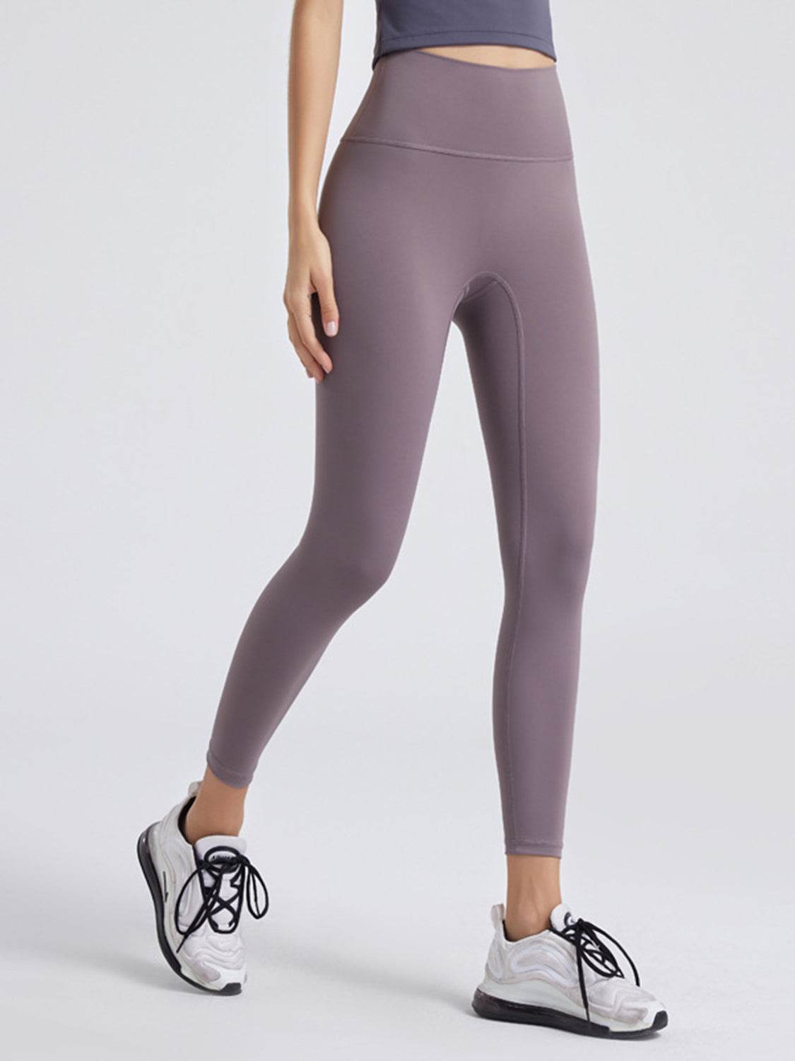 Wide Waistband Sports Leggings Trendsi bca5760faa2b481eb15b52f2190ef7b1-Max