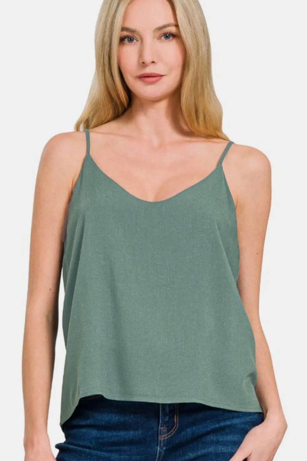 Zenana Two Layered Spaghetti Strap Cami Trendsi bd12b4a5-855e-4b6c-b6c3-306a74474d89-Max