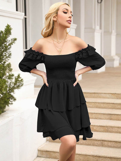 Smocked Square Neck Layered Dress Trendsi bd22dbf66d3a47469ca3514a25c09258-Max