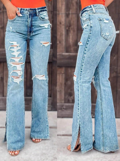 Distressed Slit Bootcut Jeans Light Trendsi bd41b569-5c80-4e16-b352-706e7f4b2f40-Max-Origin