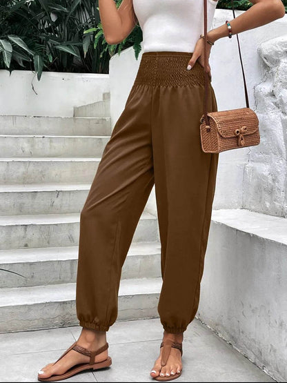 Smocked High Rise Joggers with Pockets Trendsi bdbe76fc-dffe-4fc3-aaaa-d45c0dfacda2-Max