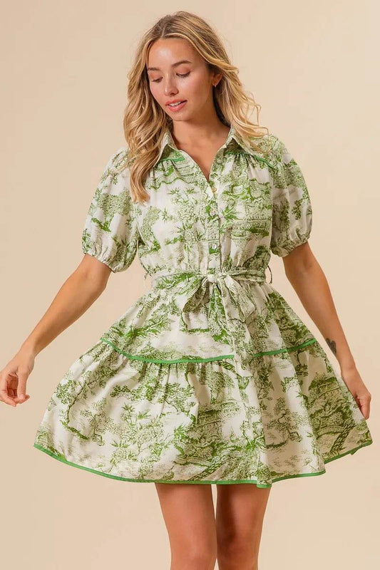 BiBi Woven Printed Tiered Dress AVOCADO Trendsi bdc563760eaf4b00b207d4939357eadf-Max-Origin