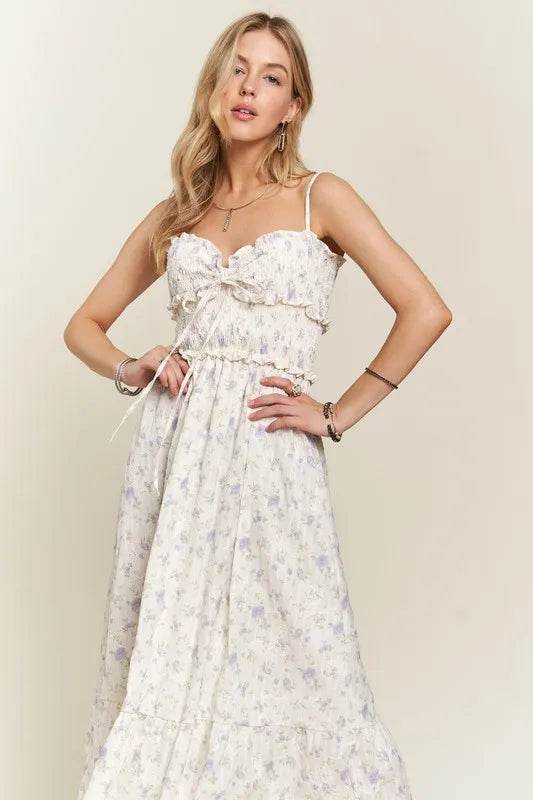 ADORA Smocked Floral Sweetheart Neck Cami Dress Trendsi be4a2a0a-225c-4659-bfe6-6fdf8eeca339-Max