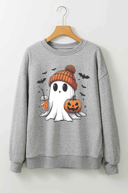 Ghost Round Neck Long Sleeve Sweatshirt Trendsi be832d47-6f16-448c-acbf-6bea0601c085-Max