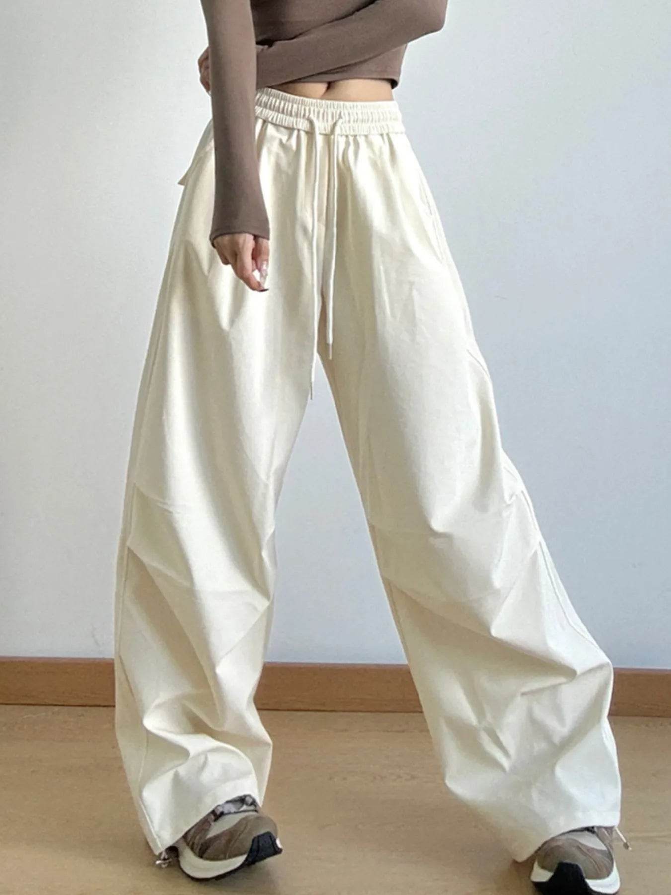Oversized Wide Leg Drawstring Pants Beige Trendsi be858174-6c1c-4b25-b7db-5d88587df746-Max-Origin