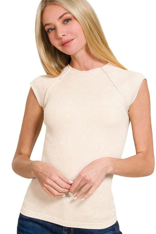 Zenana Stone Washed Ribbed Seamless Top SAND BEIGE Trendsi bea73a26-0d8c-48ce-a679-6d12bcb1bb7b-Max-Origin