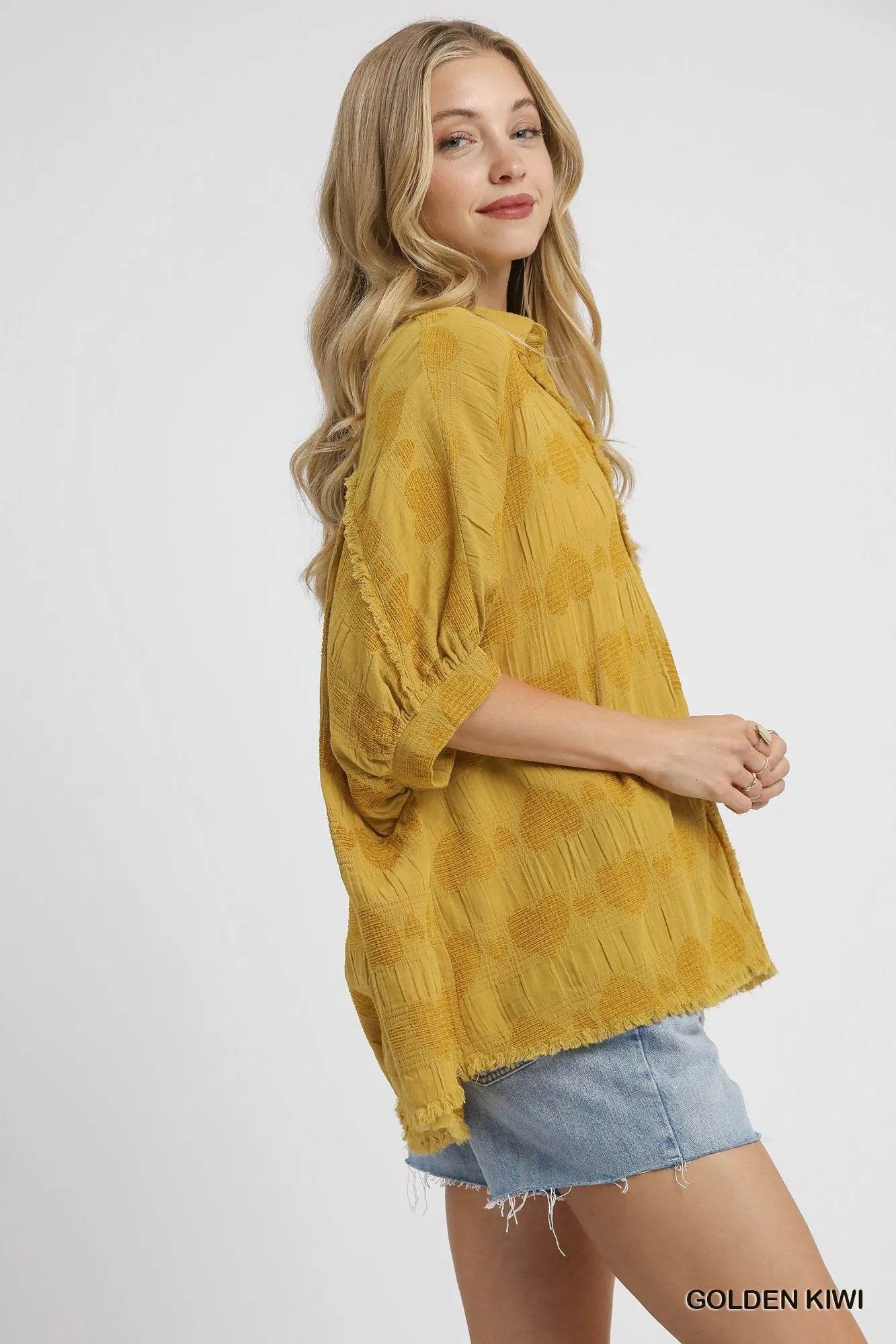 Umgee Jacquard Heart Collared Shirt Trendsi beb44d7d-dd81-4d0c-810b-a7b76279733d-Max-Origin