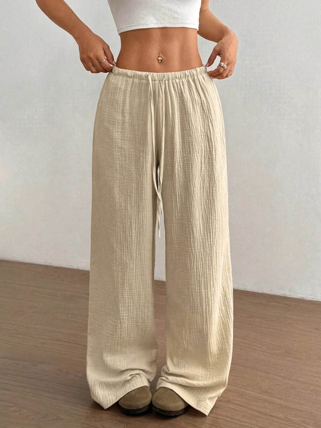 Drawstring Wide-Leg Casual Pants Apricot Trendsi bebc96ab-b25f-47e0-af0b-6bf2f3cb7517-Max-Origin