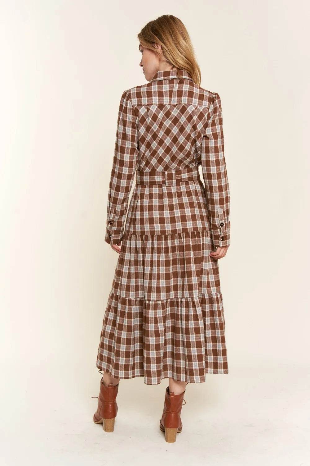 And the Why Plaid Tiered Midi Shirt Dress Trendsi bf10c371-6068-4d68-905d-8a2a5683a88c-Max