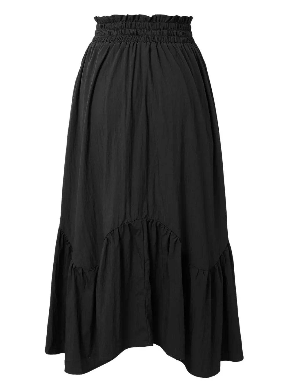 Smocked Waist Band Ruched Layered Skirt Trendsi bf451bb4-0ca1-4eb8-8d28-09ba79b6334d-Max