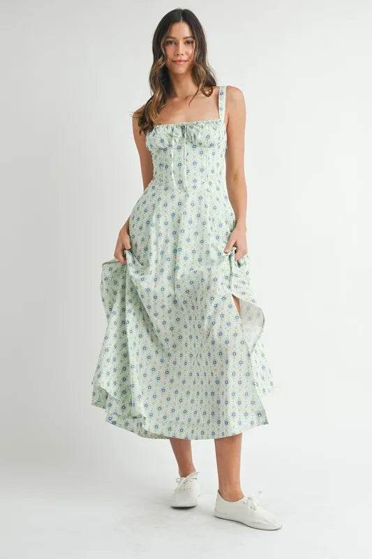 MABLE Floral Print Bustier Back Lace Up Midi Dress Trendsi bf4970e6f452448e82fc600b71e0abc1-Max-Origin