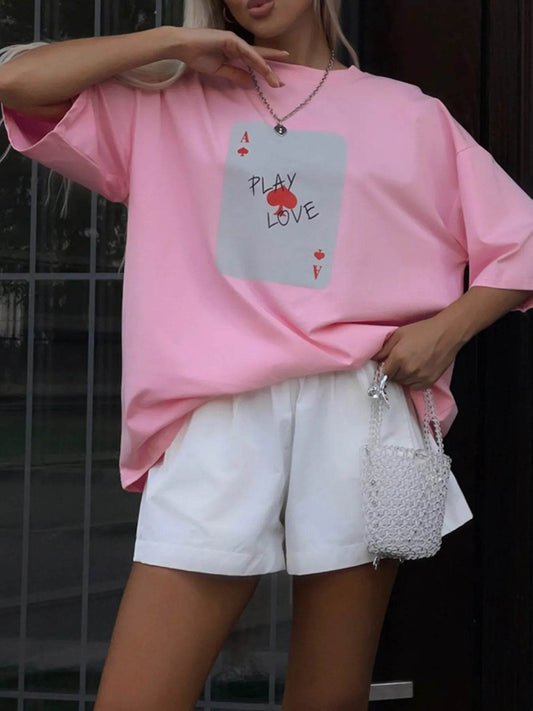 Graphic Round Neck Half Sleeve T-Shirt Trendsi bf545381-4ebf-4ee0-97c7-bf2050eeaa6c-Max-Origin