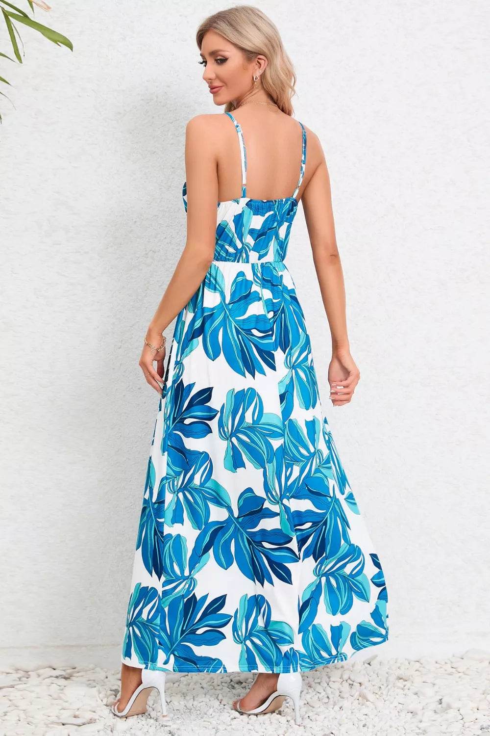 Printed Surplice Maxi Cami Dress Trendsi bf6b8d7a-3ac2-4924-9dd4-081d011e089d-Max