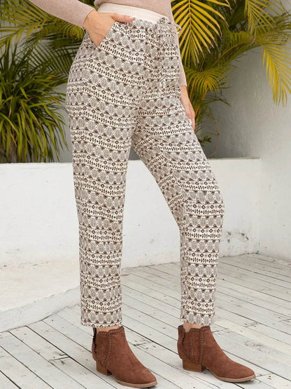 Ivy Lane Tied Printed Pants with Pockets Trendsi bf9cc9da-9a7e-48f2-843d-7f62d04e62be-Max