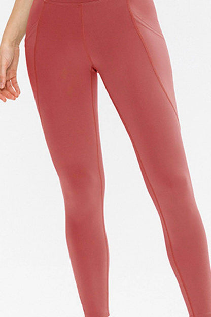 Slim Fit Long Active Leggings with Pockets Trendsi bfae0260f00e48a8aa4f8eb2e250d6aa-Max