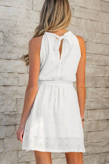 Lace Sleeveless Tied Waist Mini Dress Trendsi bfae34a2-b5cd-4041-9f57-ca1be2179b41-Max-Origin