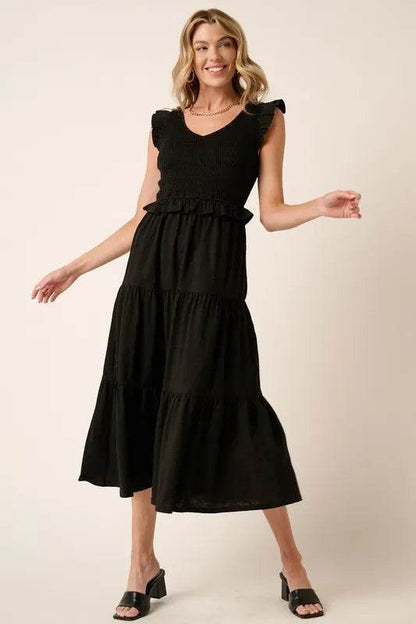 Mittoshop Smocked Ruffled Tiered Midi Dress Trendsi c00e8294-923e-40e6-9ea3-40b774427ee6-Max
