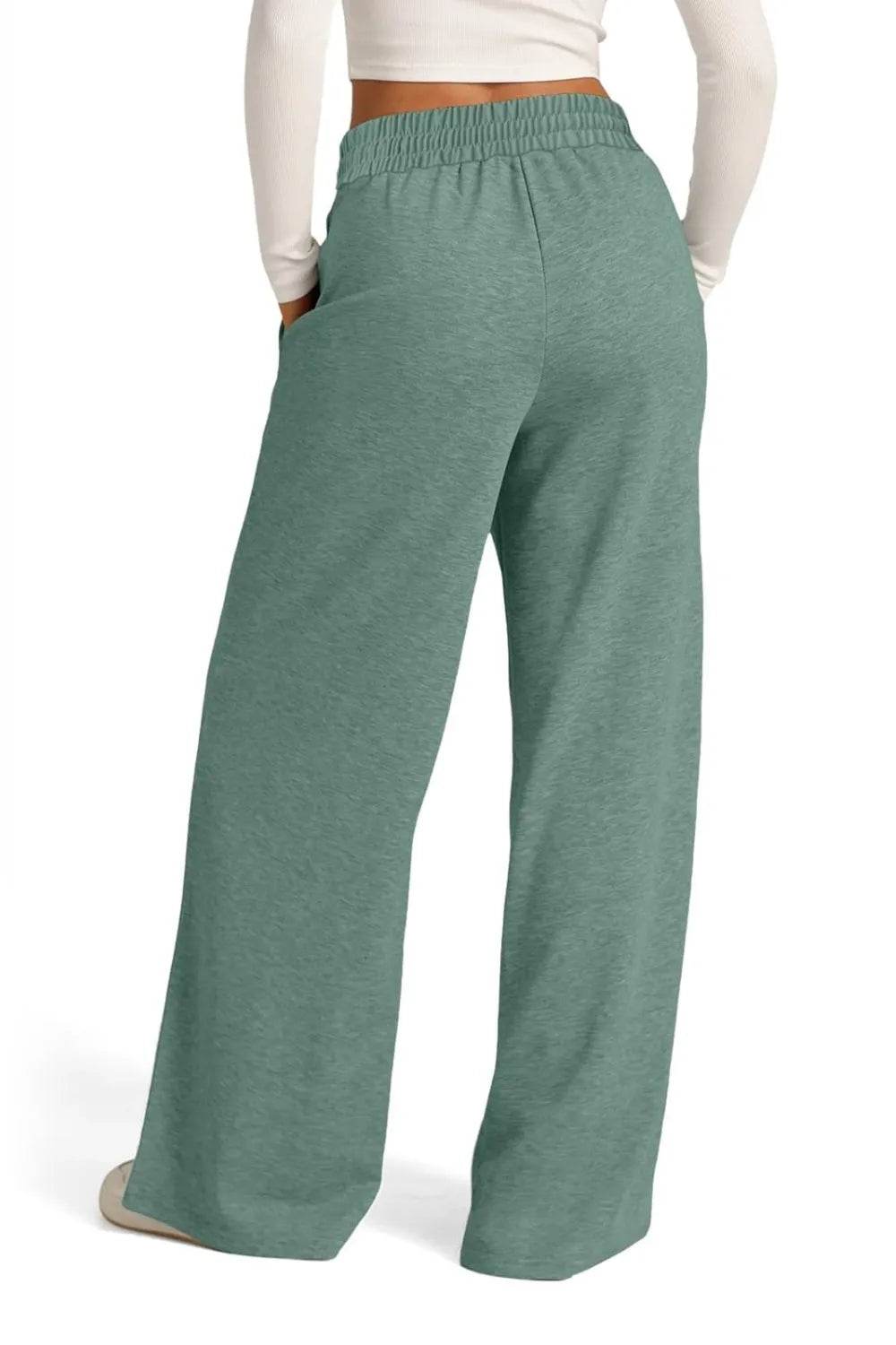 Drawstring Elastic Waist Wide Leg Pants Trendsi c0279695-9182-45c8-884e-b2c23496f42c-Max