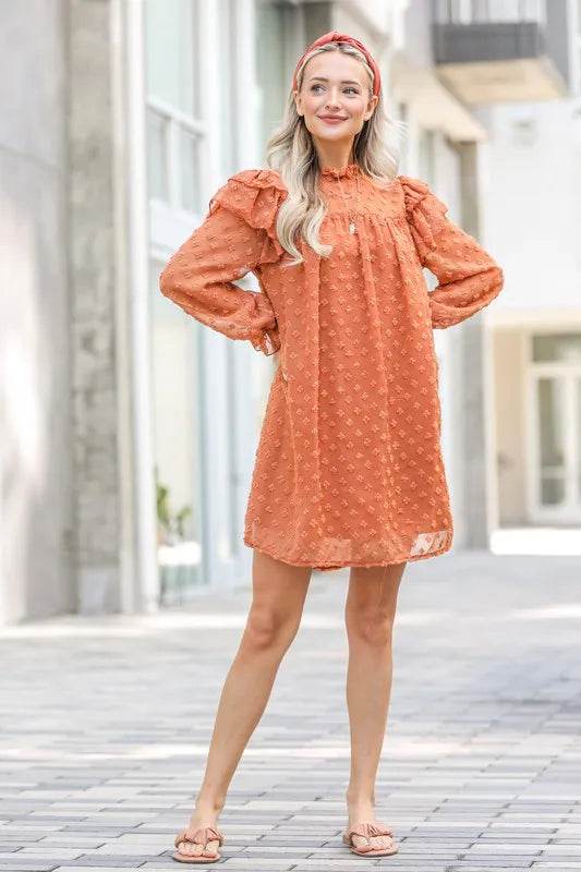 And The Why Lovely Ruffle Shoulder with Textured Woven Dress Trendsi c032bb25572d4c5da0d5ed2a332f1e61-Max-Origin