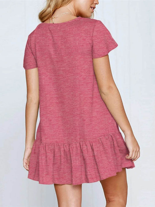 Ruffled V-Neck Mini Dress Trendsi c0839a48-2032-4990-9fb9-5b4cc140511b-Max-Origin
