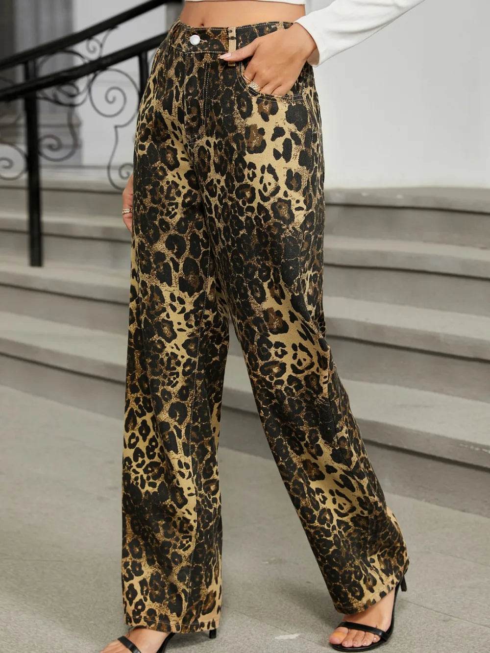 Leopard Jeans with Pockets Trendsi c0a2dbbe-d5b6-4577-a8e3-63158e21417d-Max