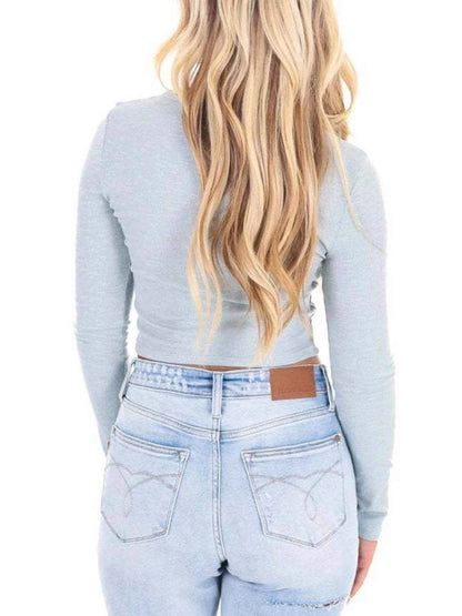 Bow Long Sleeve Fitted T-Shirt Trendsi c0b6e4bd-4c33-4eca-8adb-e5017b3d1d59-Max-Origin
