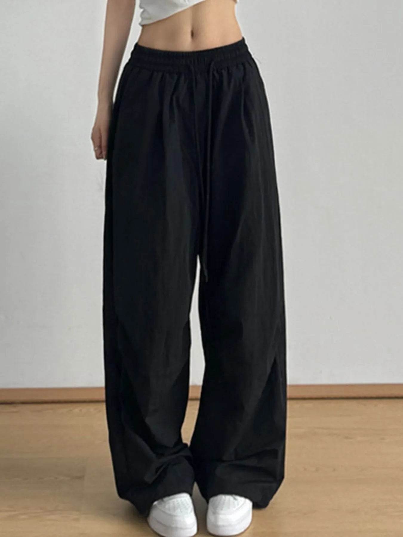 Relaxed Wide Leg Casual Pants with Drawstring Black Trendsi c1064c18-a69e-4330-90b9-adc1b8edc6ff-Max-Origin
