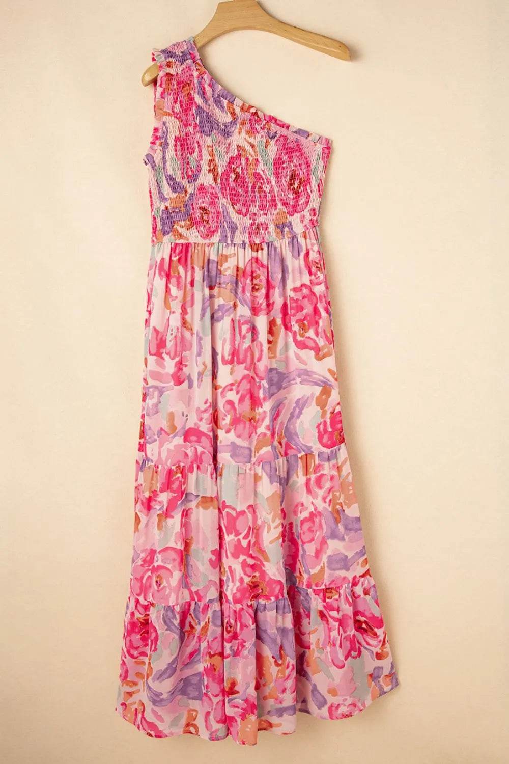 Floral Print Shirred One Shoulder Maxi Dress Trendsi c1590620-851b-43aa-bd05-e77014caa483-Max-Origin