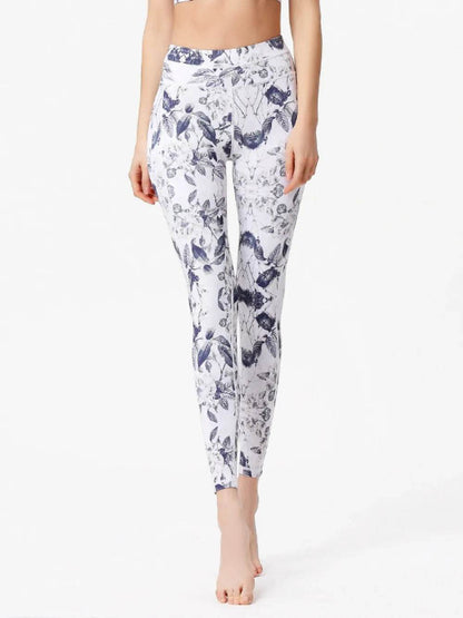 Printed Active High Waist Leggings White Trendsi c2043a12-72e8-458b-abeb-843a1e55e378-Max