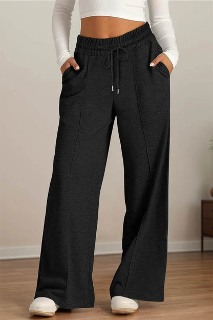 Drawstring Elastic Waist Wide Leg Pants Black Trendsi c2135790-584e-48b5-bec0-542bccabaaac-Max