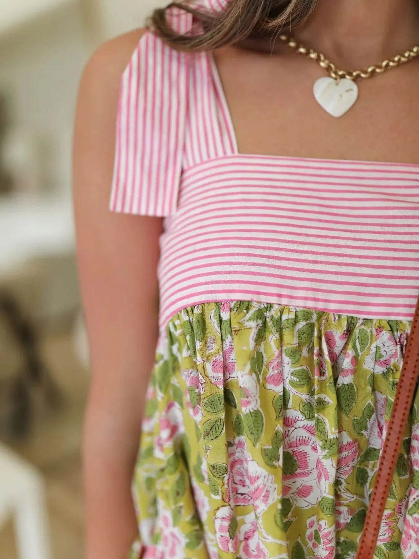 Floral Print Tie Shoulder Summer Dress Trendsi c285d12d-a4f6-42f9-bd33-18426a7ffc6a-Max-Origin
